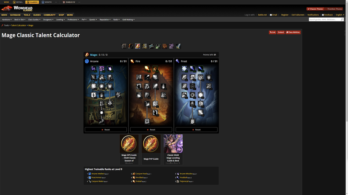 WoW Classic Talent Calculator : Où trouver un simulateur d'arbre des talents ?