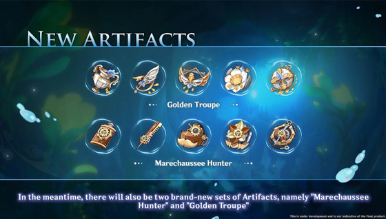 Nouveaux artefacts au patch 4.0 de Genshin Impact, deux sets prochainement disponibles avec la mise à jour !