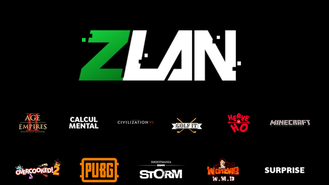 Z LAN 2020 : Liste des jeux annoncés par Zerator
