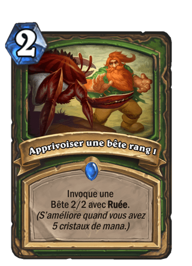 apprivoiser-bete-rang-1-nouvelle-carte-forge-tarrides-extension-hearthstone