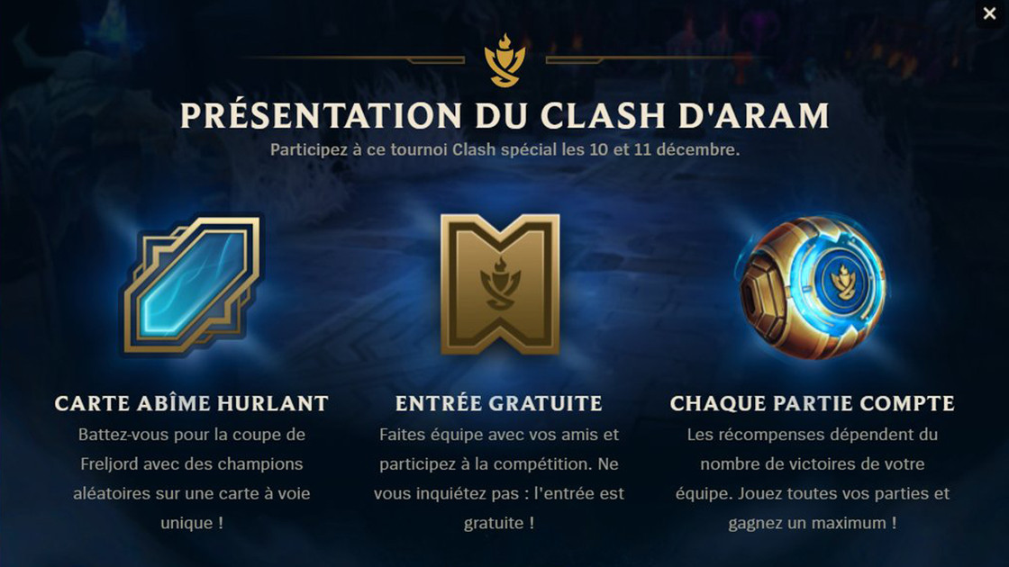 Clash ARAM sur LoL : inscrivez-vous pour le tournoi League of Legends de ce week-end