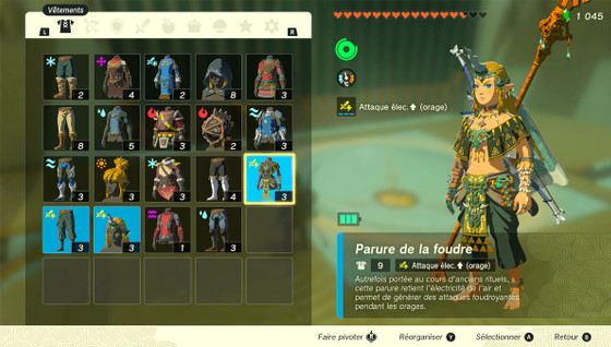 Comment avoir les tenues de Zelda Tears of the Kingdom ?