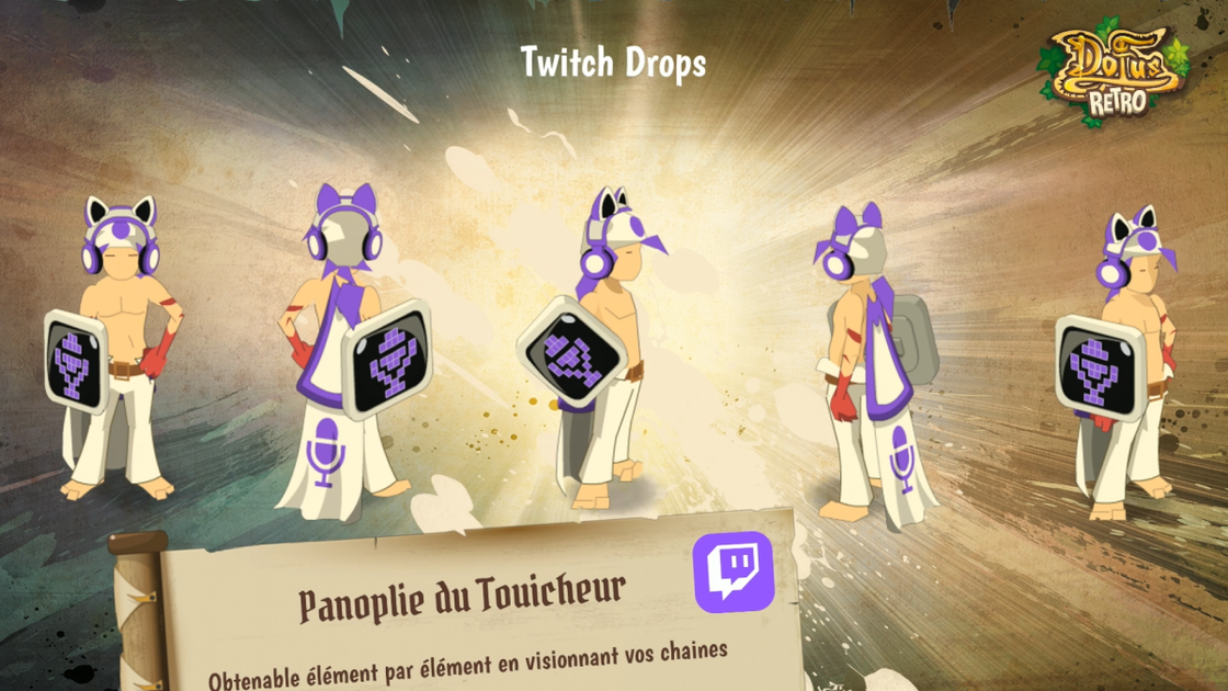 Twitch Drops Dofus Retro Temporis 2 : Parchomancia, comment obtenir les items exclusifs ?