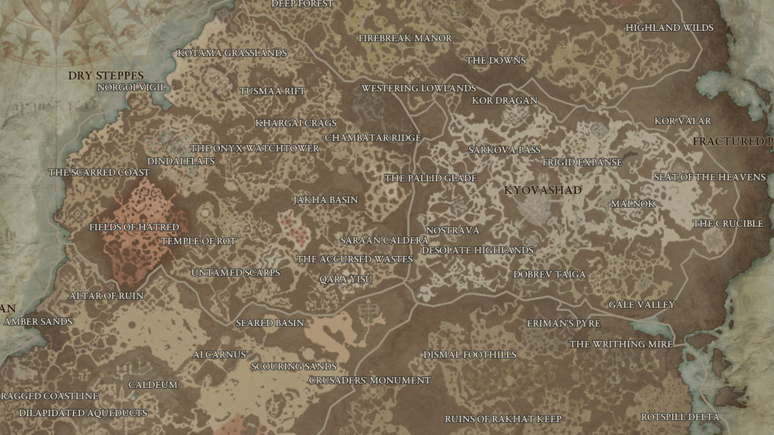 Diablo 4 : Point de passage Pics Brisés, où sont leurs emplacements sur la carte ?