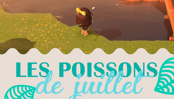 Les poissons à pêcher en juillet