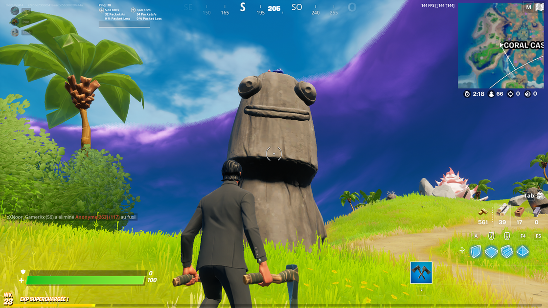 Où sont les statues de pierre dans Fortnite ?