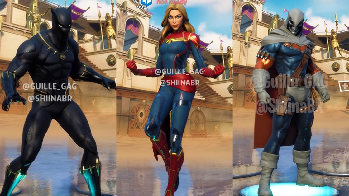 Les skins Black Panther, Captain Marvel et Taskmaster dans Fortnite ont fuité