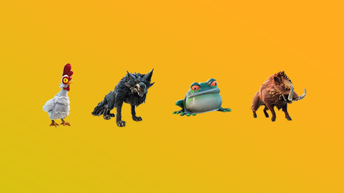 Animaux Fortnite : Grenouille, poule, sanglier, loup, où les trouver en saison 6 ?