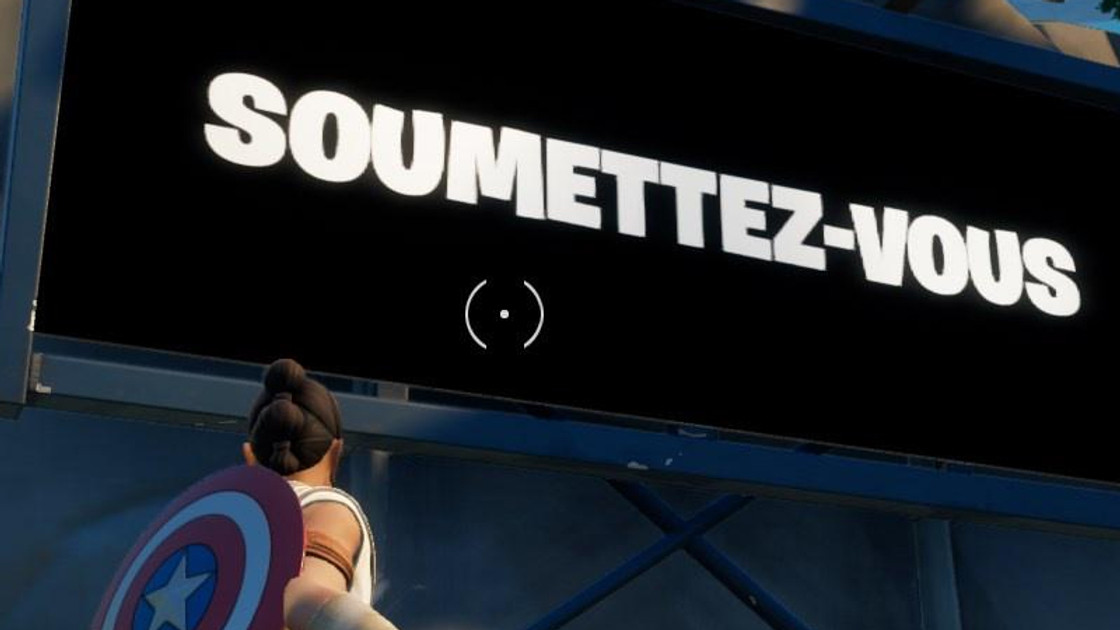 S'équiper d'un détecteur, puis désactiver un panneau d'affichage extraterrestre en une seule partie dans Fortnite, défi saison 7