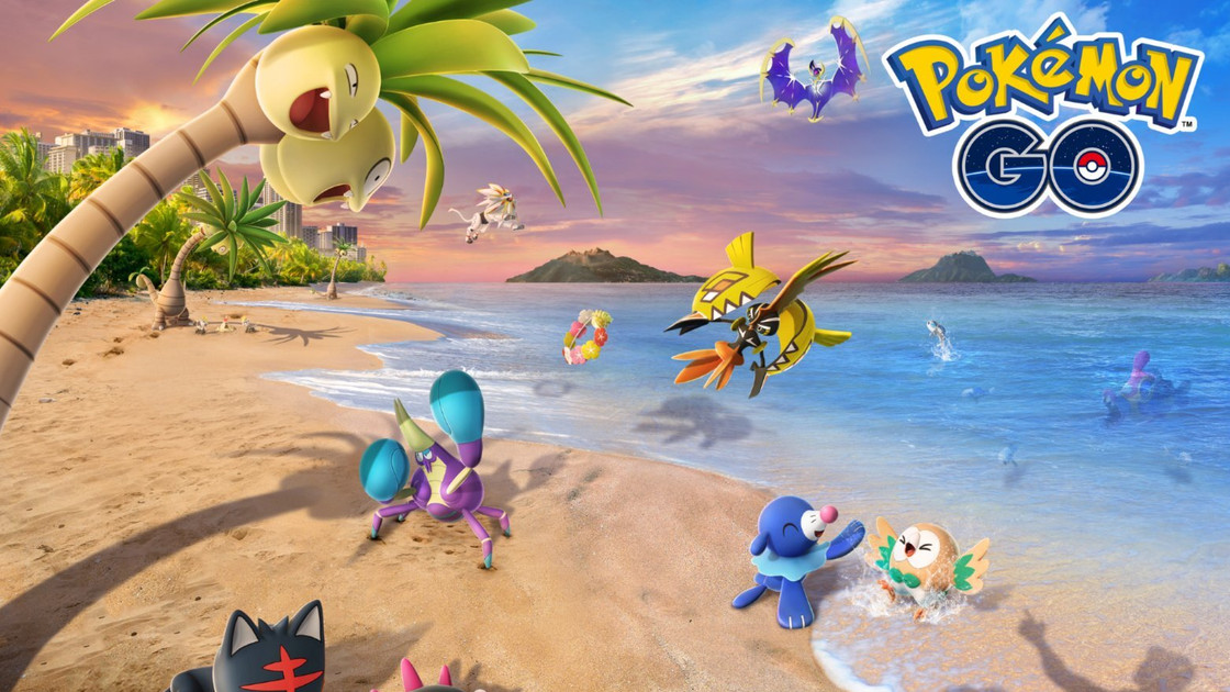 Défi de capture du Festival Aquatique de Pokémon Go, avec Lokhlass écharpe (shiny)
