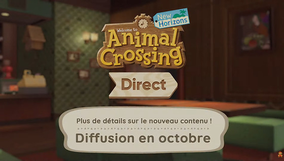 Quand aura lieu le direct Animal Crossing d'octobre ?