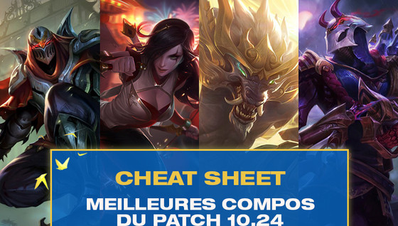 Le cheat sheet des meilleures compos en 10.24