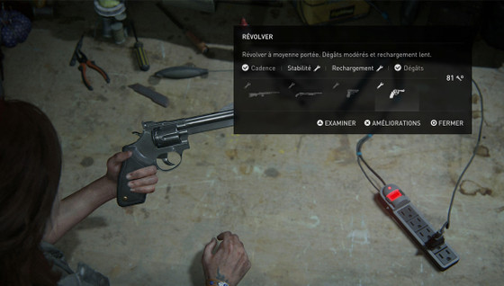 Meilleures améliorations d'armes The Last of Us 2, tier list dans le Remastered