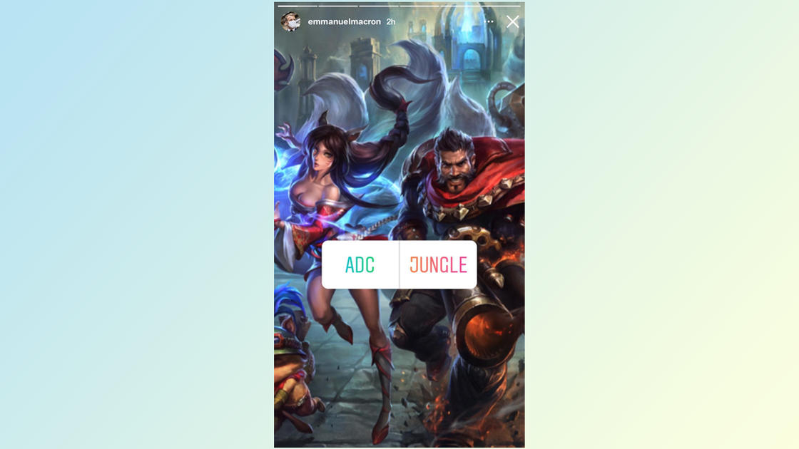 Macron, League of Legends en story insta pour promouvoir le pass culture ?