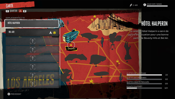 Y a-t-il une carte interactive pour Dead Island 2 ?