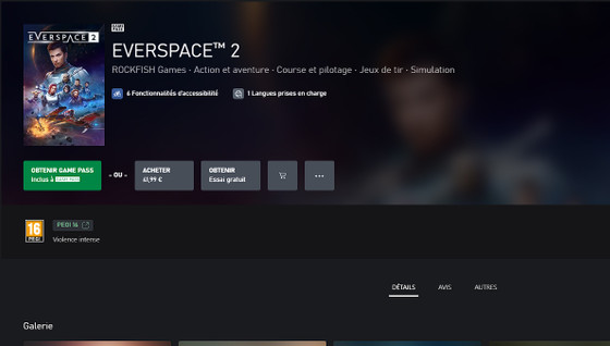 Comment récupérer Everspace 2 dans le Game Pass ?