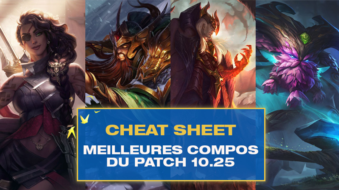 TFT : Cheat sheet des meilleures compos du patch 10.25