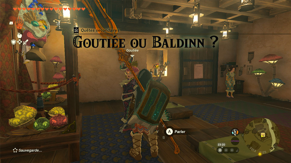 Goutiee ou Baldinn Zelda Tears of the Kingdom, comment accomplir la quête ?