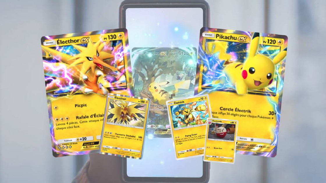 Les meilleurs decks Electrique sur Pokémon TCG Pocket : Pikachu EX, Electhor EX