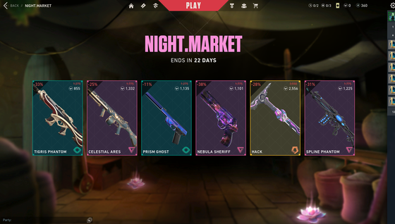 Toutes les informations à propos du Night Market de Valorant