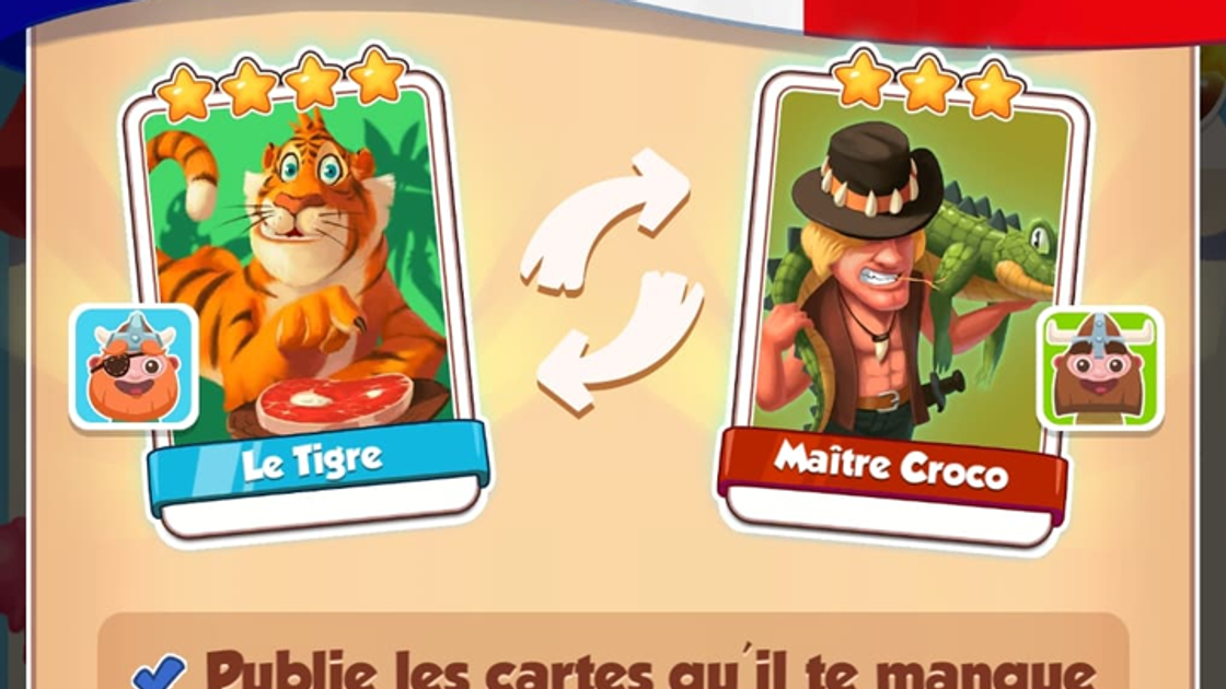 Echange de cartes sur Coin Master, comment obtenir plus de cartes ?