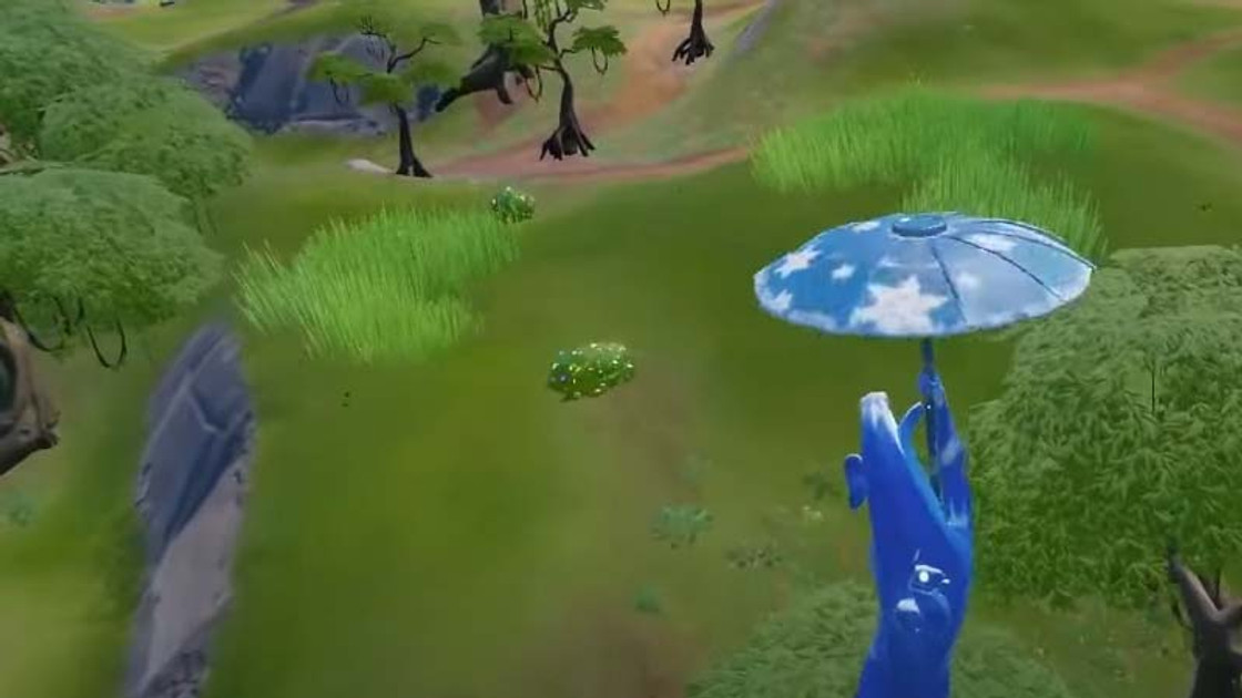 Se cacher dans des hautes herbes pendant 10 secondes, défi Fortnite semaine 4 saison 1 chapitre 3