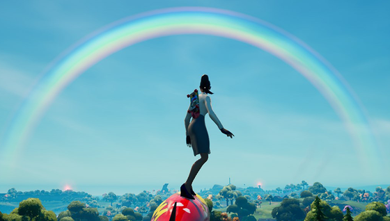 Pourquoi y a-t-il un arc-en-ciel sur Fortnite ?