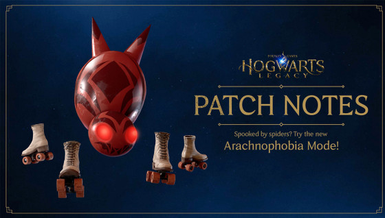 Un patch sur Hogwarts Legacy pour les Arachnophobes !