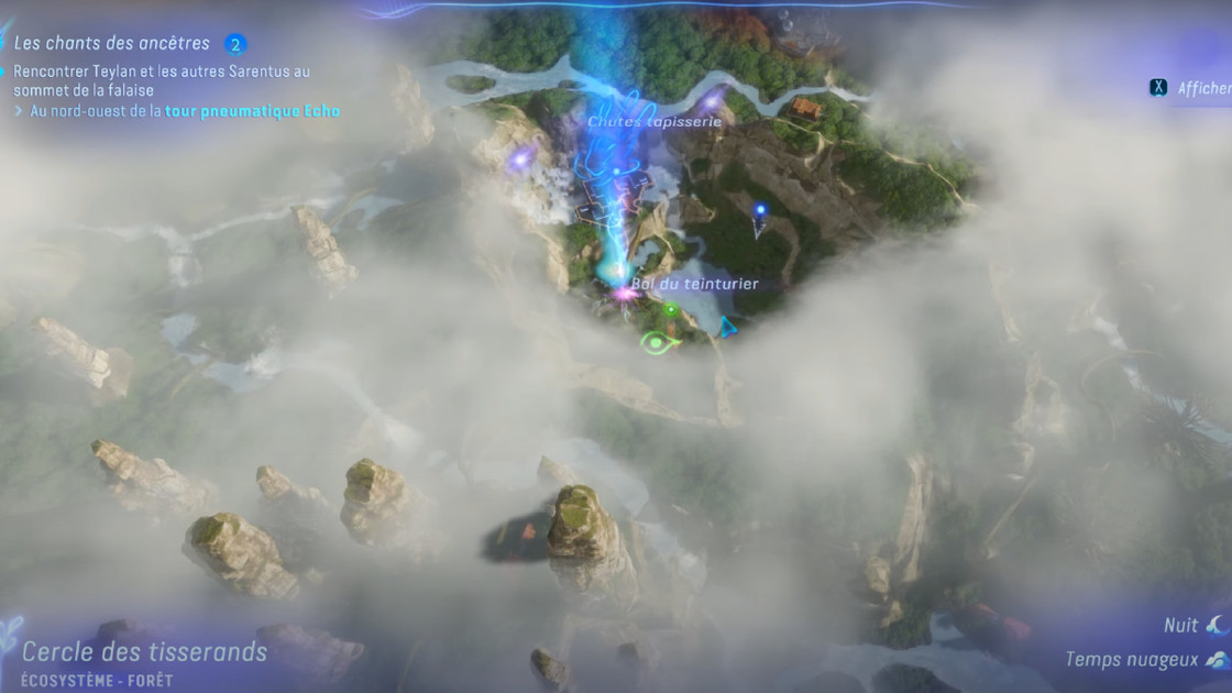 Avatar Frontiers of Pandora map, comment avoir la carte du jeu ?