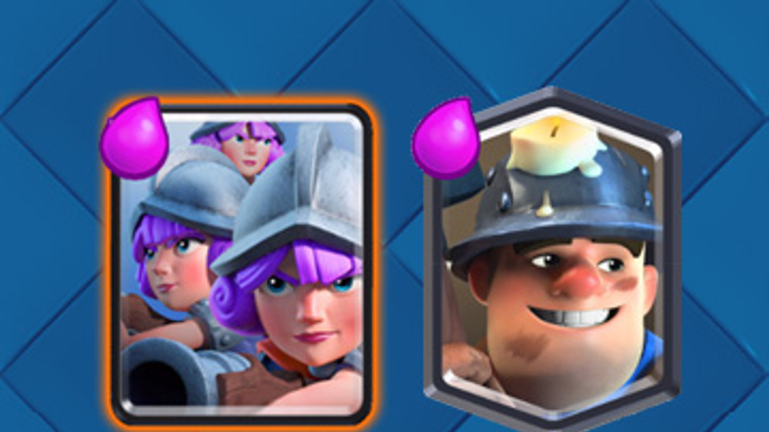 Clash Royale - Deck Trois Mousquetaires Mineur Arène 9