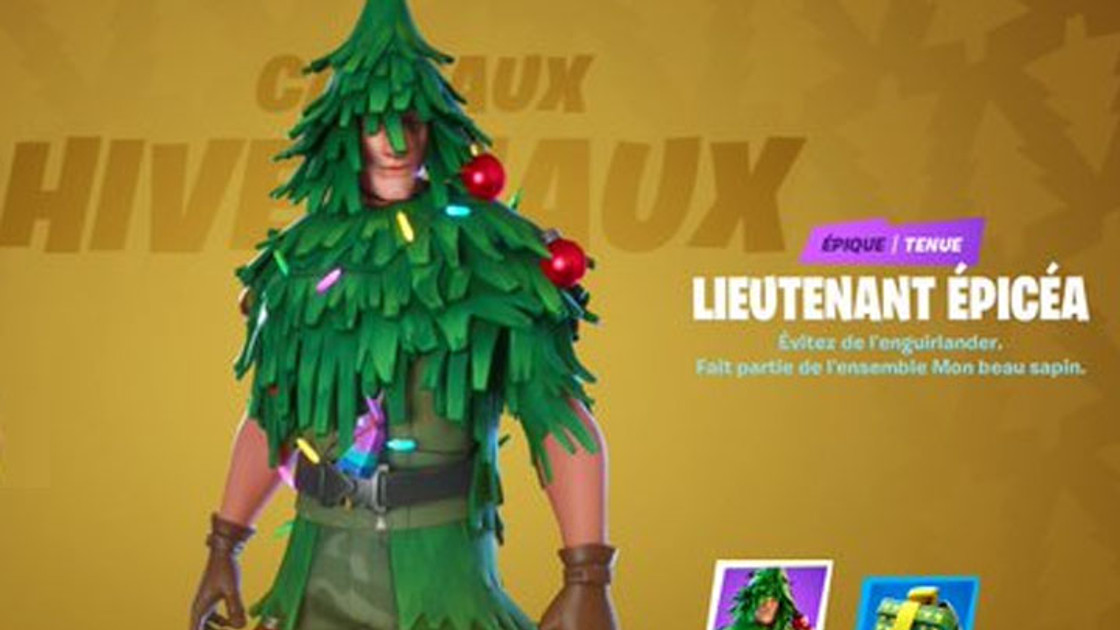 Fortnite : Skin Sapin, comment obtenir le Lieutenant Epicéa à Noël ?