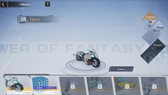 Comment obtenir les différents véhicules dans Tower of Fantasy ?