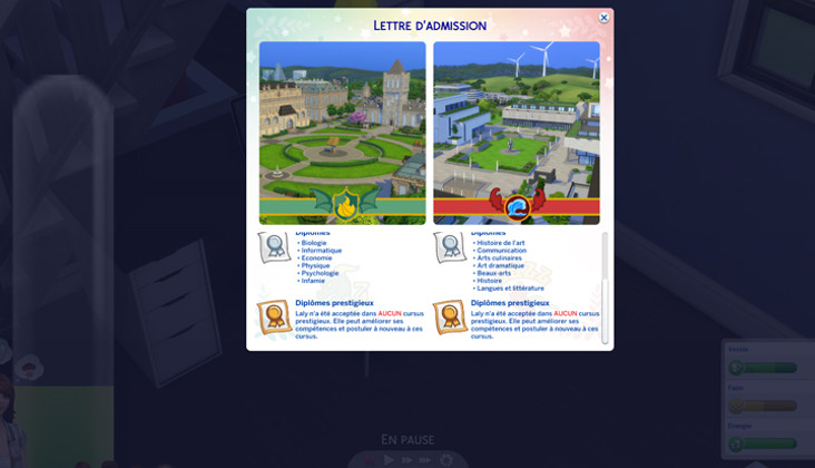 Sims 4 : Quelle université choisir entre Britechester et Foxbury à la Fac ?