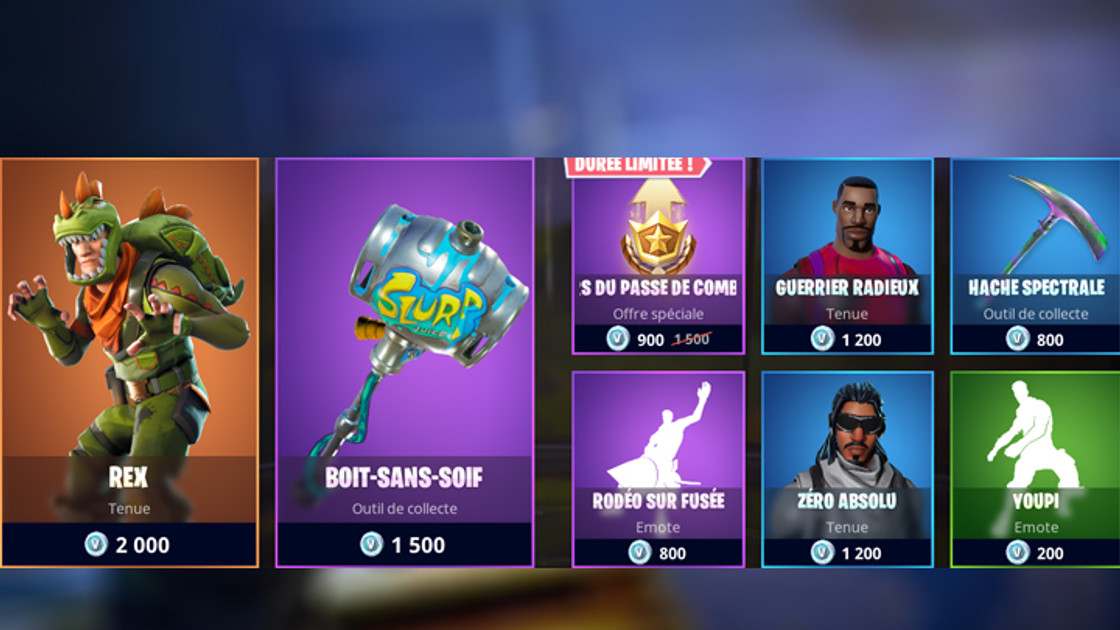 Boutique Fortnite 6 juin