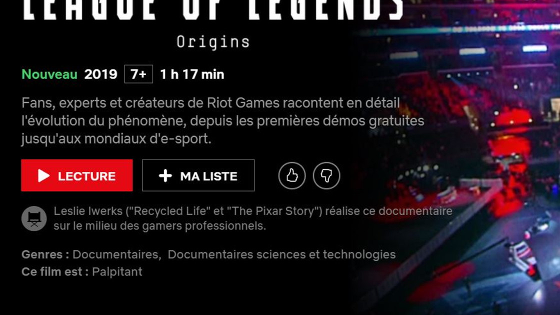 LoL sur Netflix : Un documentaire du nom de League of Legends Origins est disponible