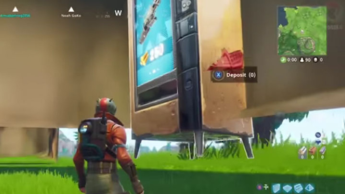 Fortnite : Distributeur automatique pour échanger matériel contre arme