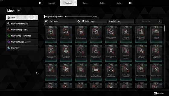 Modules liste complète et comment les obtenir sur The First Descendant : guide complet