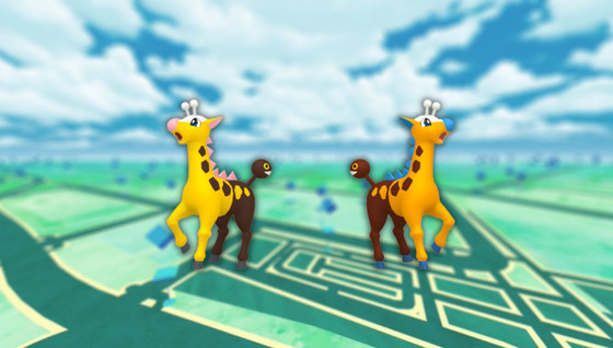 Girafarig (shiny) dans les Heures de Pokémon Vedette de septembre 2023 sur Pokémon GO