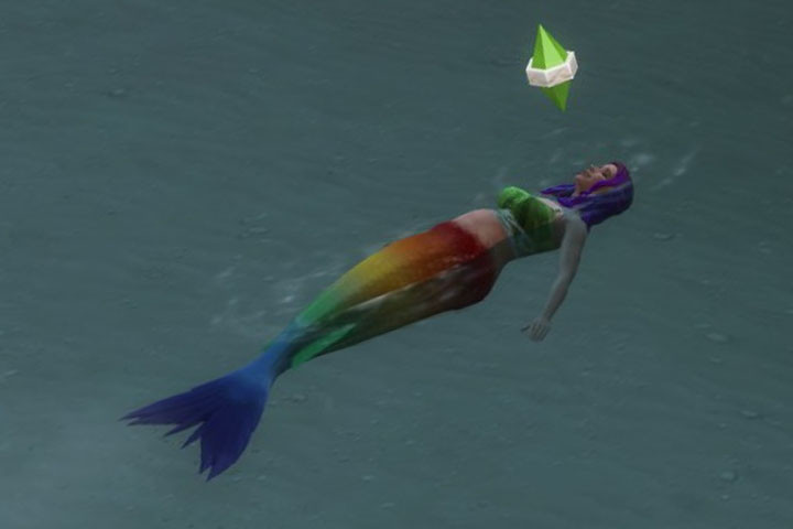 Devenir une sirène dans les Sims 4