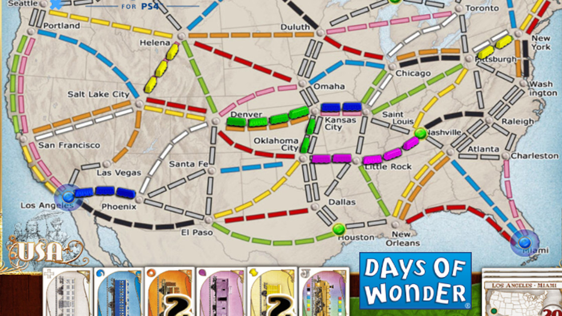 Ticket to Ride : Présentation du jeu et test sur Playstation 4