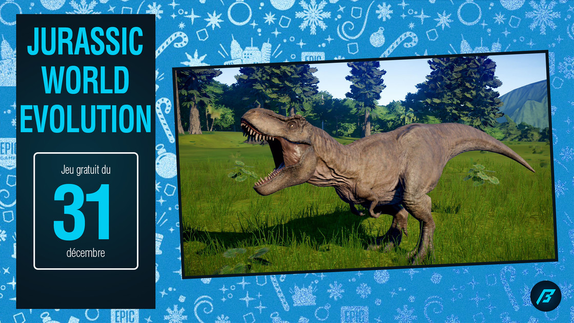 Jurassic World Evolution, jeu gratuit de l'Epic Games Store du 31 décembre