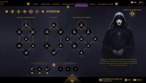 Build Bene Gesserit sur Dune Awakening : quels sorts prendre dans l'arbre de compétences de la classe ?