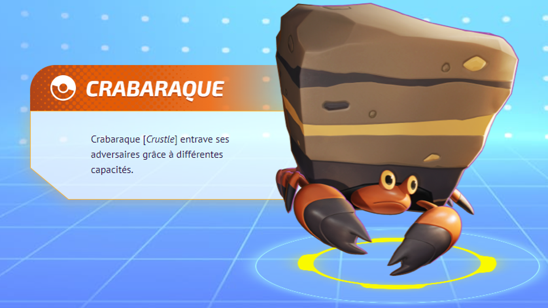 Crabaraque (Crustle) Pokemon Unite, meilleurs build, moves et objets