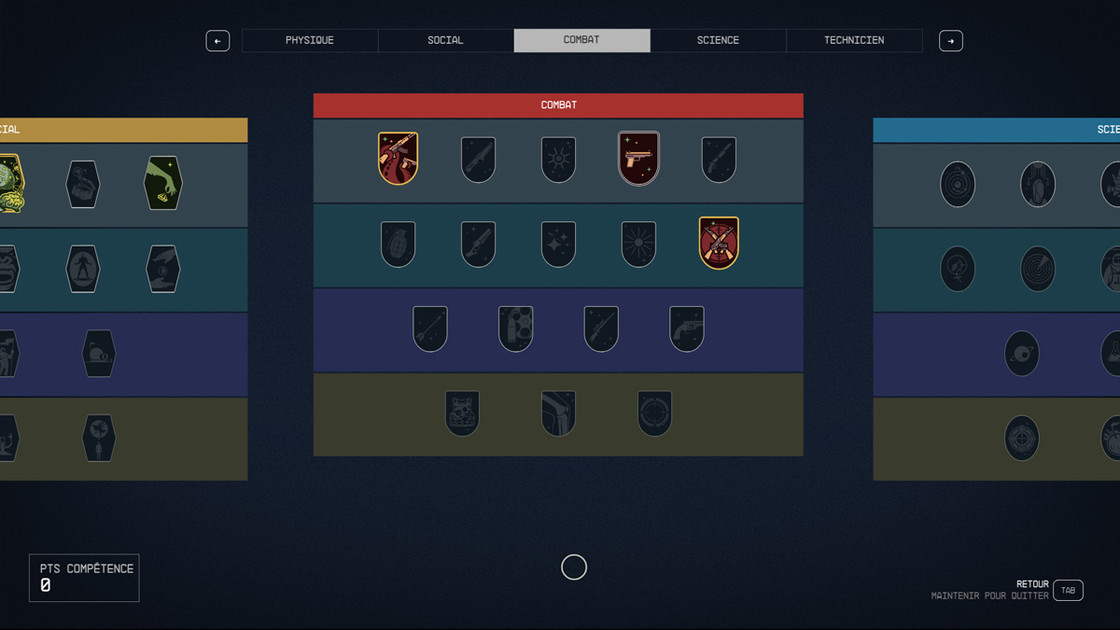 Meilleures compétences Starfield : lesquelles augmenter en premier quand on monte de niveau ?