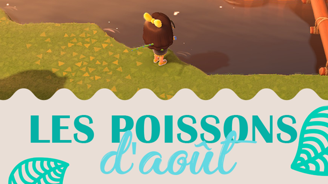 Poissons du mois d'août dans Animal Crossing New Horizons, hémisphère nord et sud