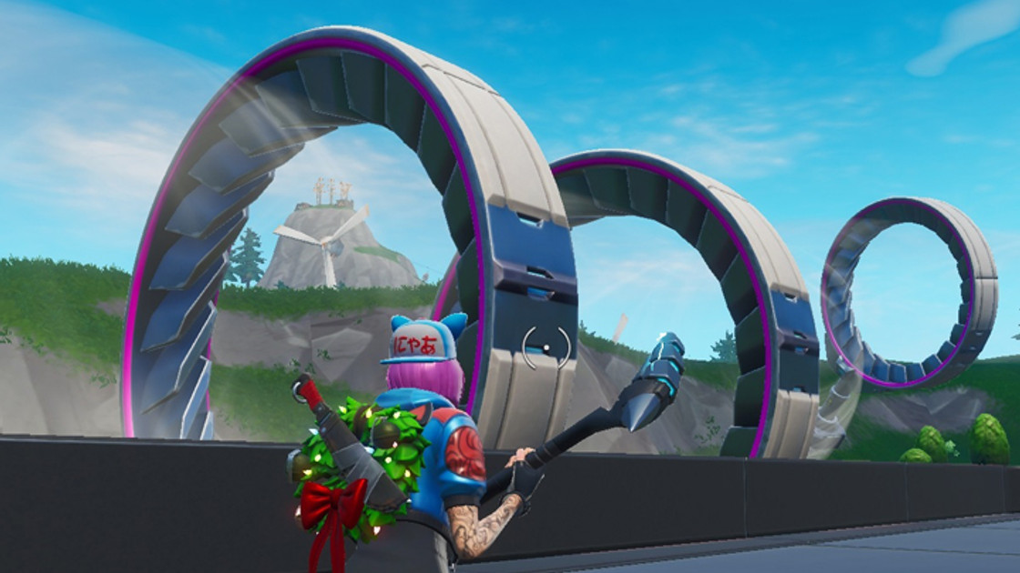 Fortnite : Voler sur le sillage aérien de Neo Tilted, défi semaine 1 saison 9 - Étape 1