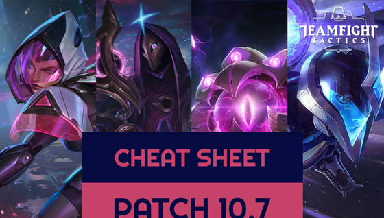 Le cheat sheet des meilleures compos de TFT en 10.7