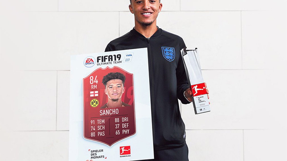 FIFA 19 : Jadon Sancho Joueur du mois Bundesliga POTM - FUT