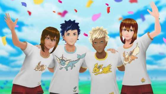 La belle équipe sur Pokémon GO : obtenez les t-shirt Evoli et évolutions avec l'étude spéciale !