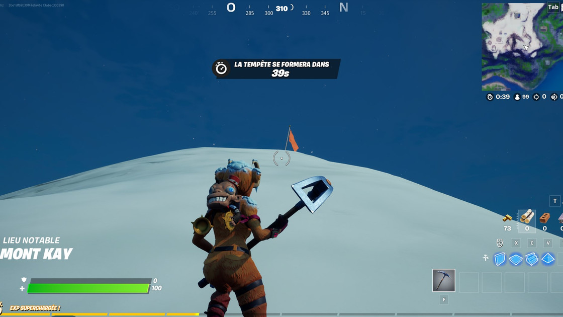 Où est le Mont Kay dans Fortnite pour le défi ?